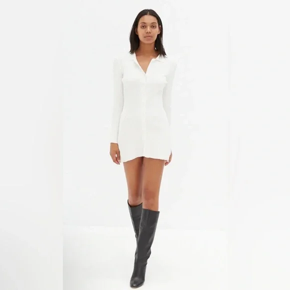 form fitting shirt dress Fabulous Fit & Flare Shirt Dress Garden Party Gray / M main image 1